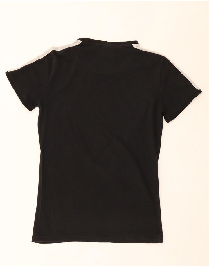 PUMA Mens Graphic T-Shirt Top Small Black Colourblock Vintage Puma and Second-Hand Puma from Messina Hembry 