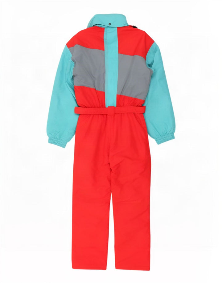 Salopetă de schi cu glugă Etirel pentru bărbați, roșu, color block