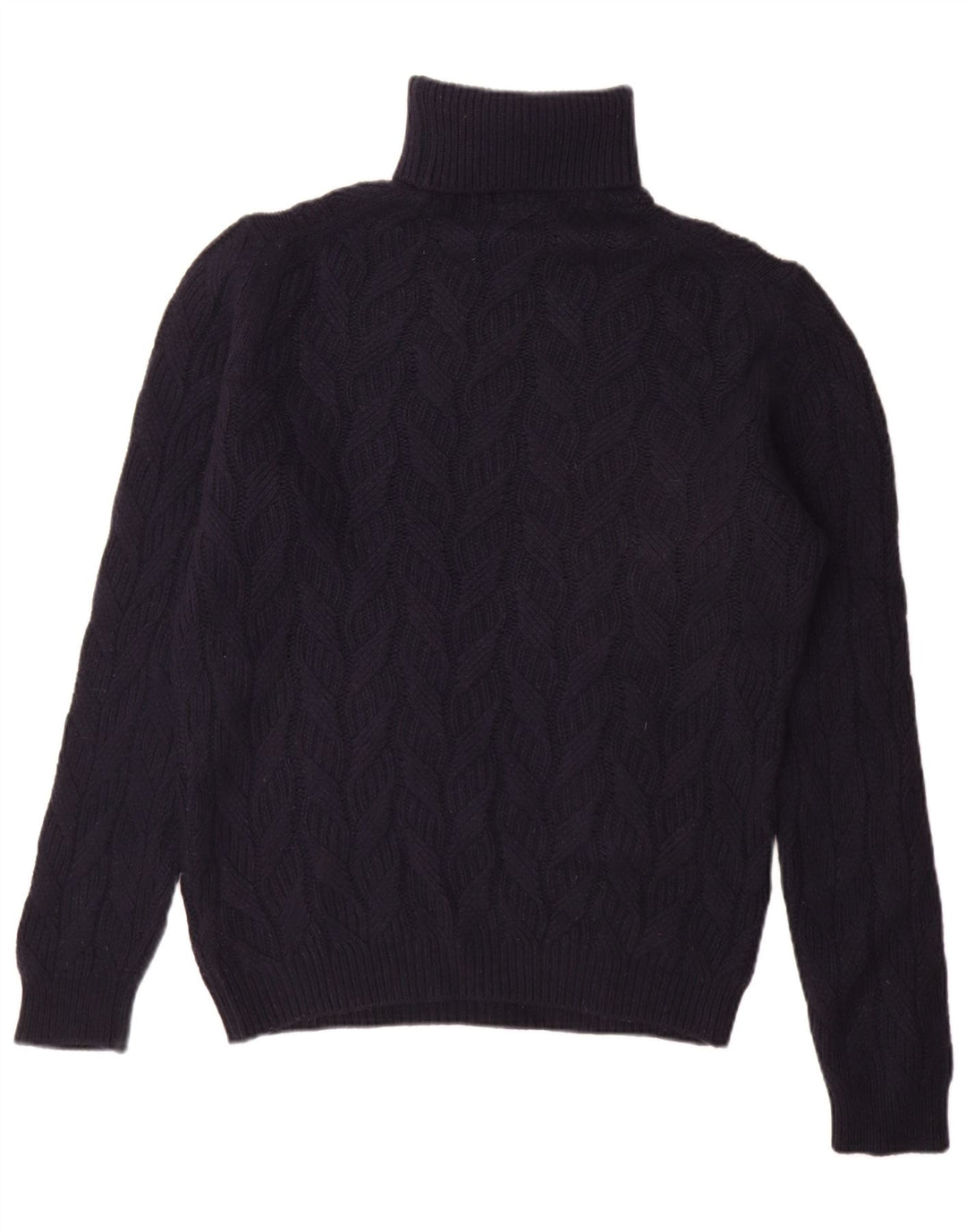 Massimo Dutti Pulover pentru bărbați cu gât rulat, mare, lână bleumarin