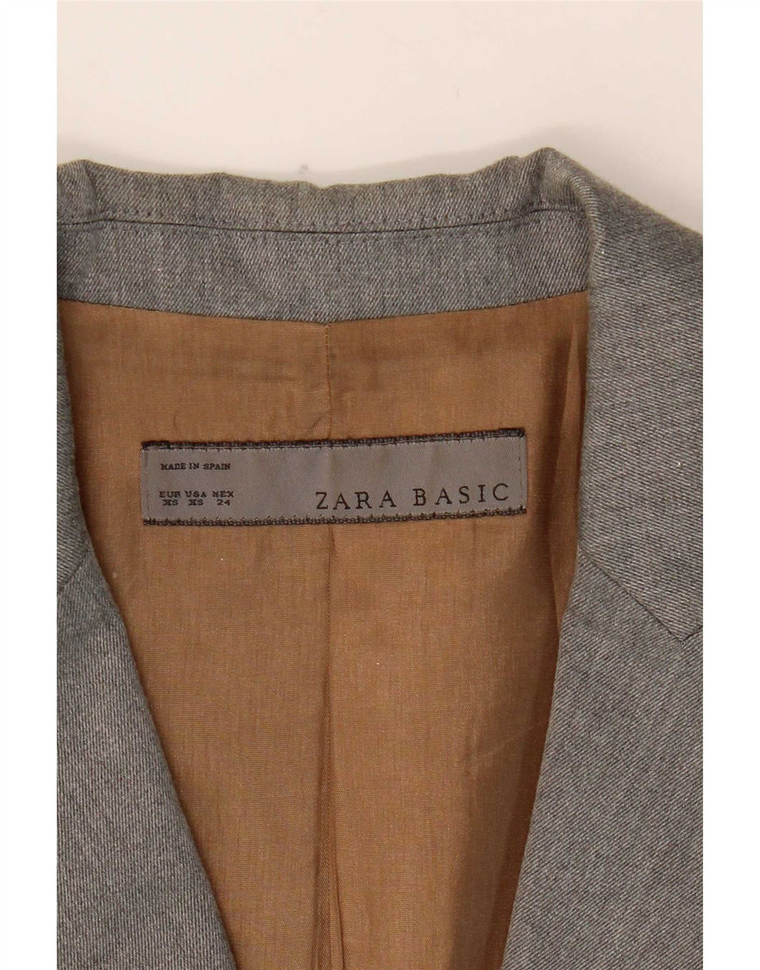 Jachetă pentru femei Zara cu 1 nasture, UK 6 XS, gri