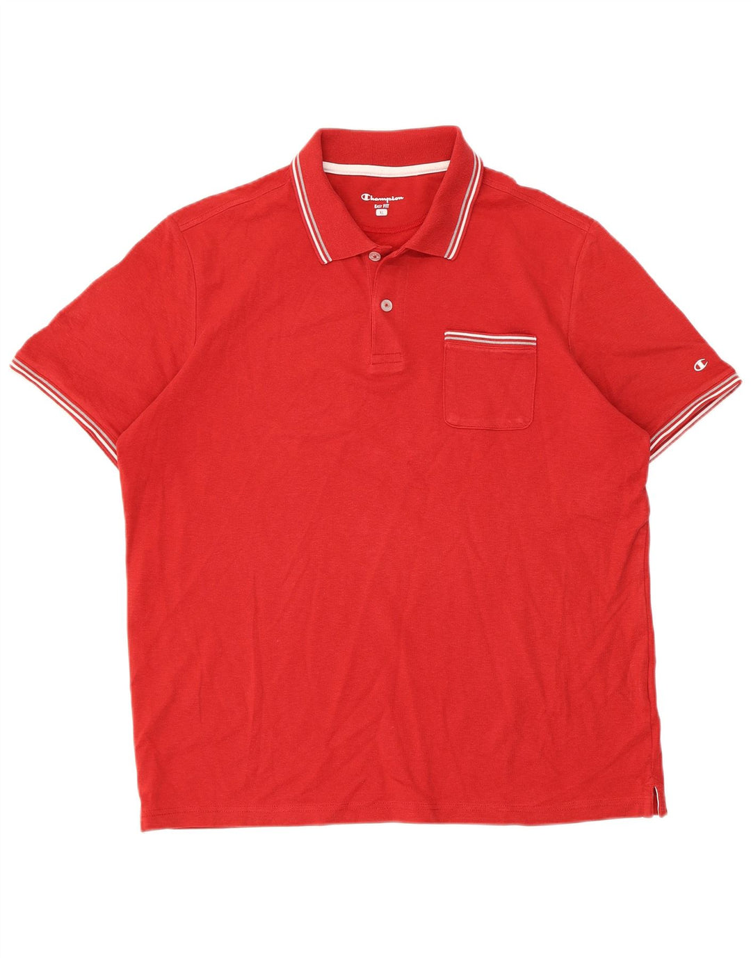 Tricou polo pentru bărbați Champion Easy Fit XL, cu dungi roșii