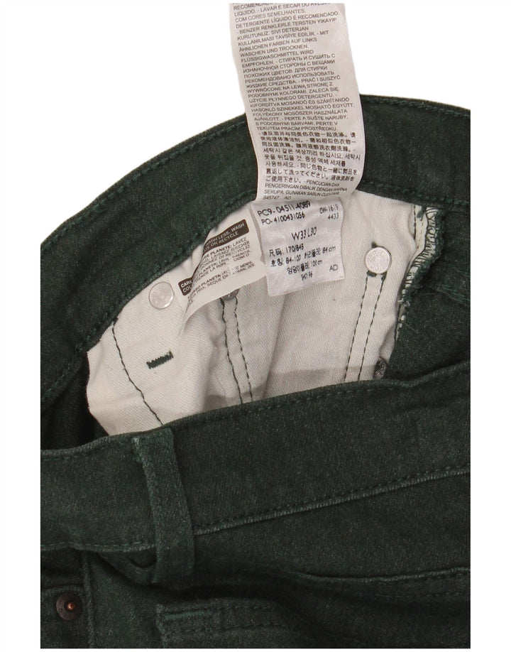 Blugi 511 Slim LEVI'S pentru bărbați W33 L30 bumbac verde