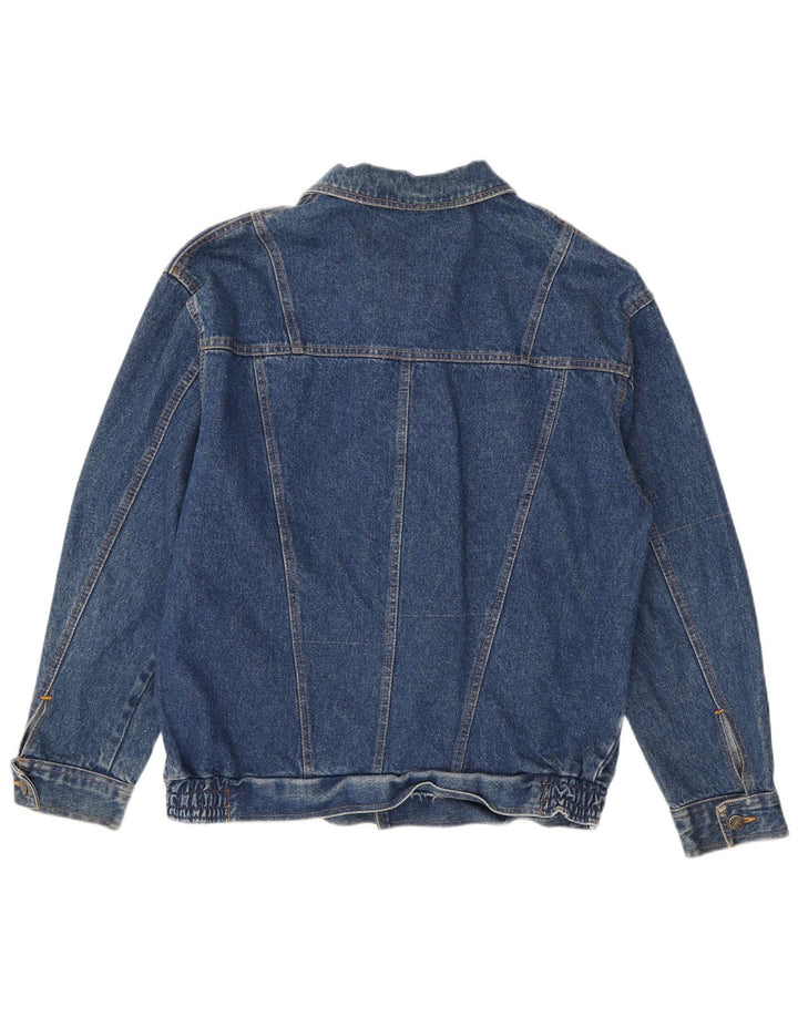 Jachetă de blugi vintage pentru bărbați IT 48, bumbac albastru mediu