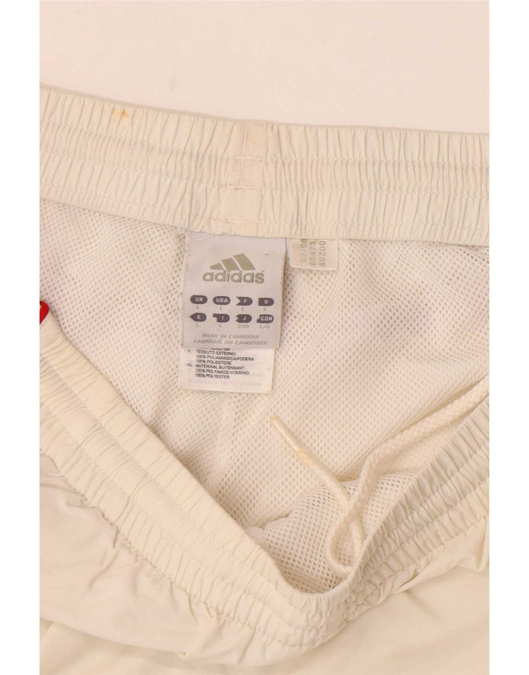 Pantaloni scurți sport Climalite Adidas pentru bărbați, mari, alb, din poliester