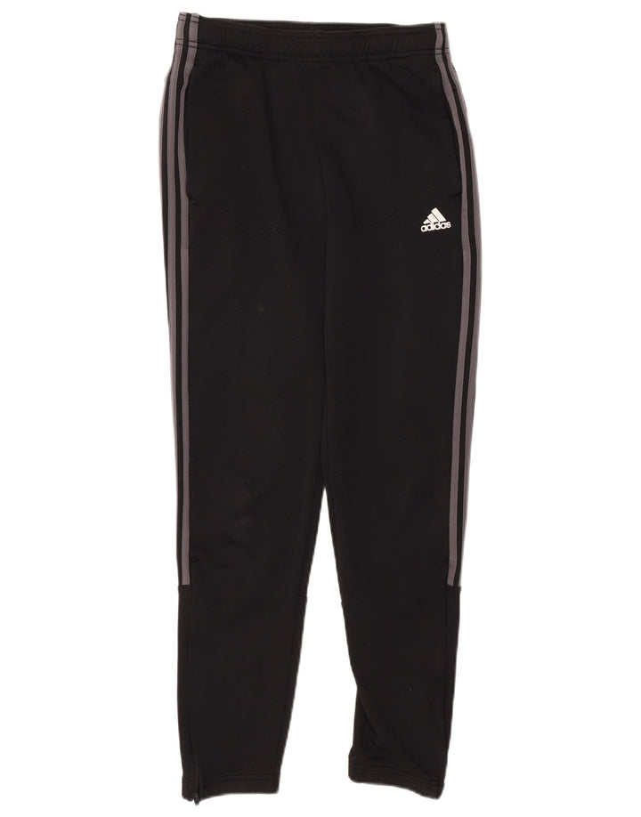 Pantaloni de trening Adidas pentru bărbați, poliester mediu negru