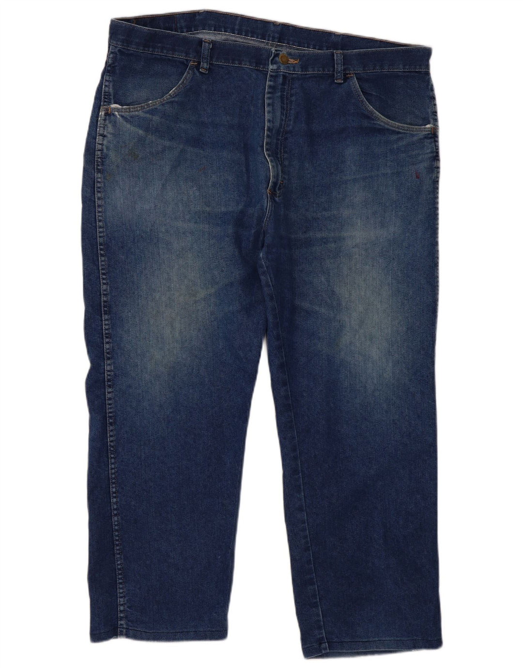 Blugi drepti Wrangler pentru femei, cu ajustare normală, W40 L29, bumbac albastru