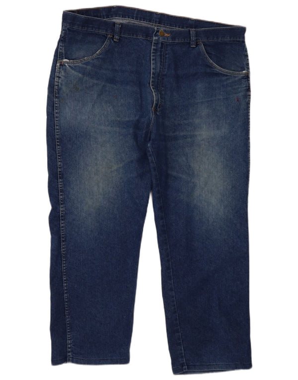 Blugi drepti Wrangler pentru femei, cu ajustare normală, W40 L29, bumbac albastru