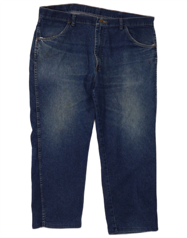 Blugi drepti Wrangler pentru femei, cu ajustare normală, W40 L29, bumbac albastru