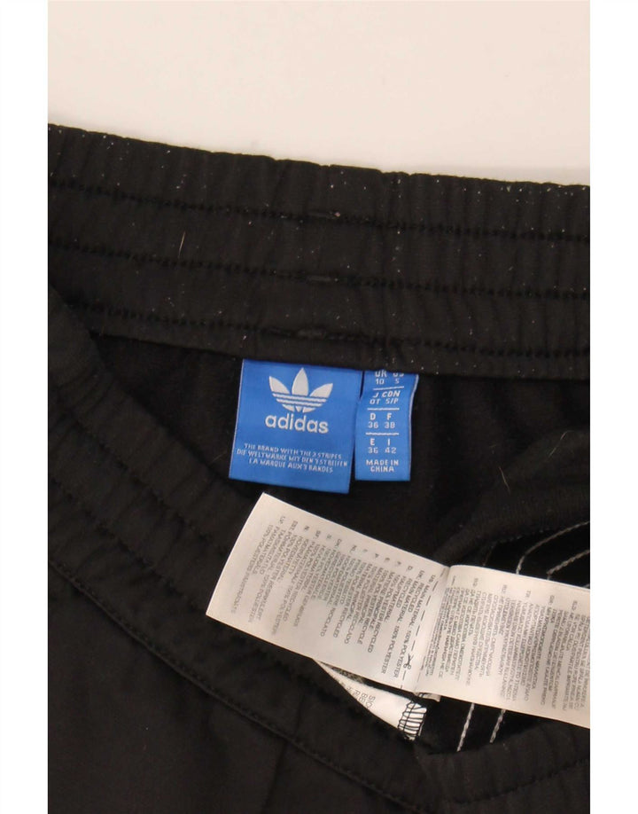 Pantaloni scurți sport Adidas pentru femei UK 10 Small Negru Poliester