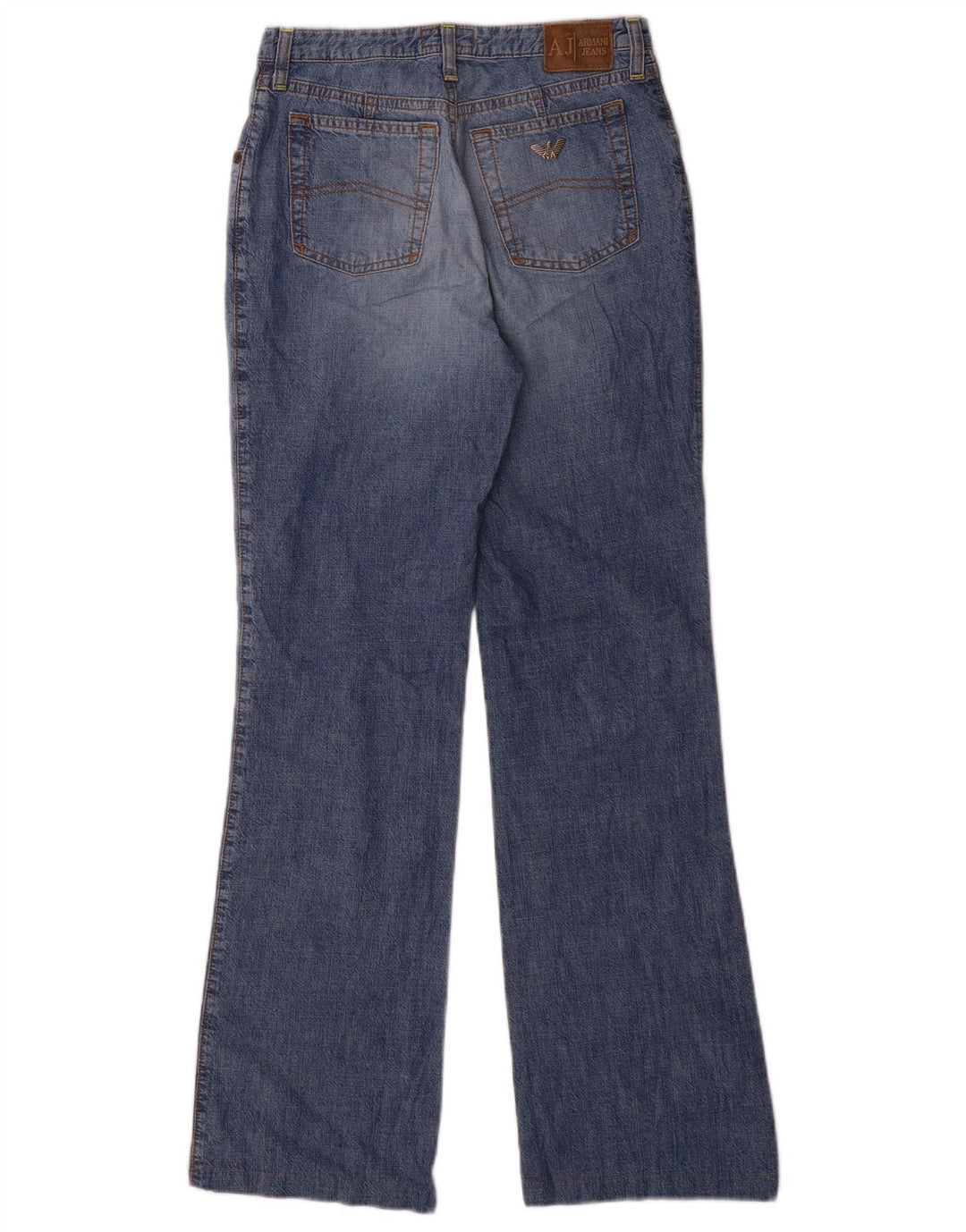 ARMANI Womens Indigo Bootcut Jeans W27 L30 Blue Cotton
