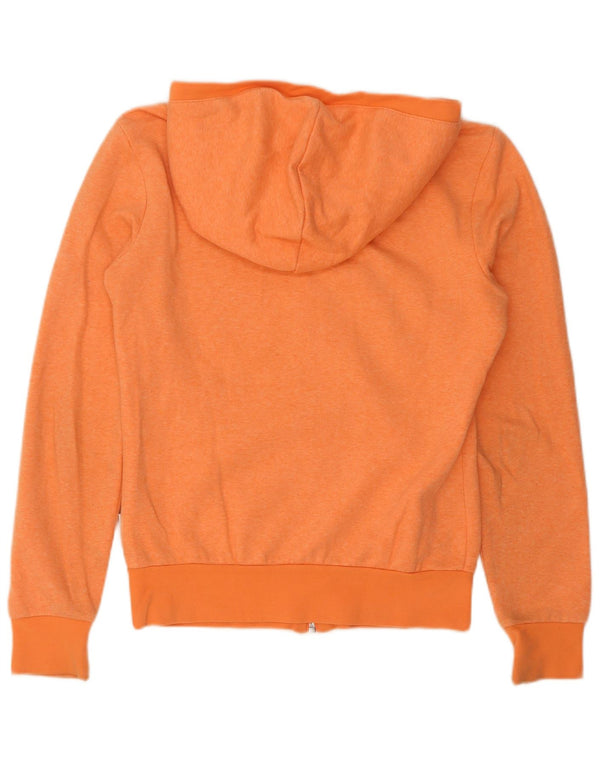 Pulover Adidas pentru femei cu fermoar, UK 8, bumbac portocaliu mic