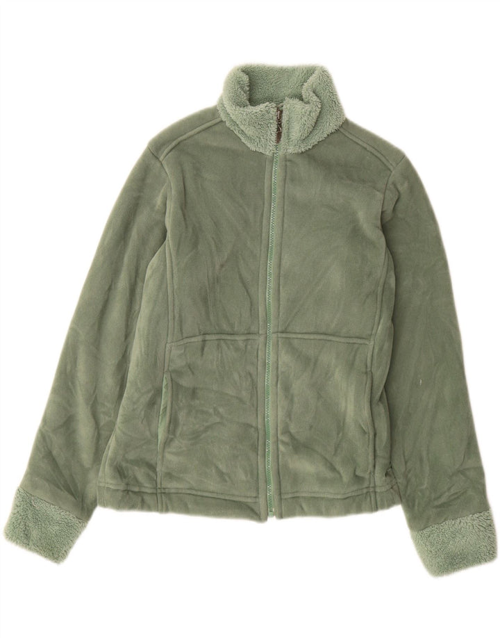 Patagonia pentru femei Sherpa Trening Top Jacket UK 10 Small Green Poliester