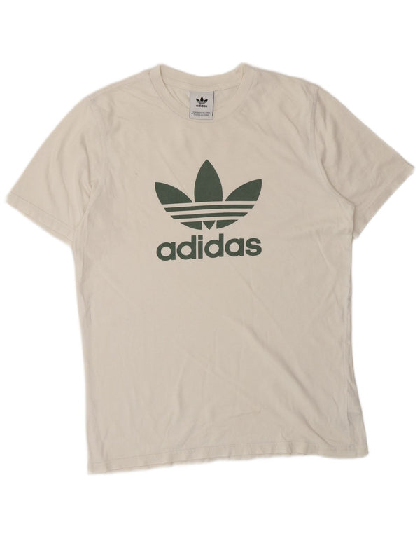 Tricou grafic pentru bărbați Adidas Top Medium White Bumbac