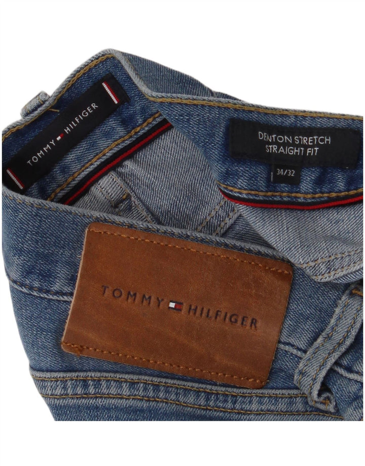 Blugi drepti pentru bărbați Tommy Hilfiger Denton W34 L32 albastru