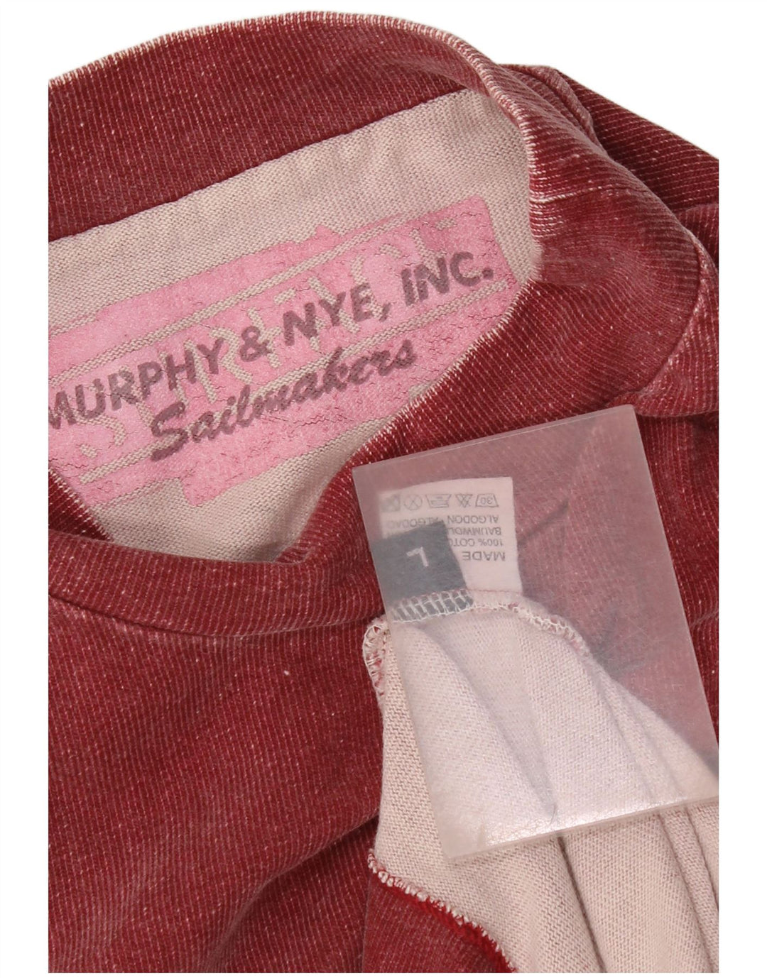 Murphy & Nye pentru bărbați Sailmakers Pulover cu grafică din bumbac mare, roșu