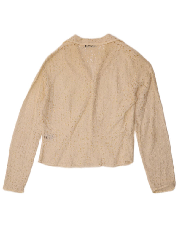 Bluză cămașă pentru femei Enara Camice UK 14 Medium Off White Viscose