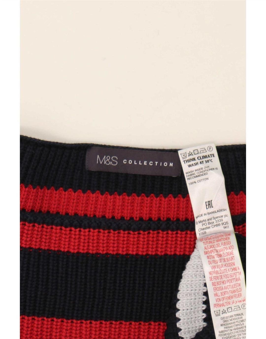 Pulover pentru femei Marks & Spencer cu decolteu cu barca UK 14 Medium Multicolor