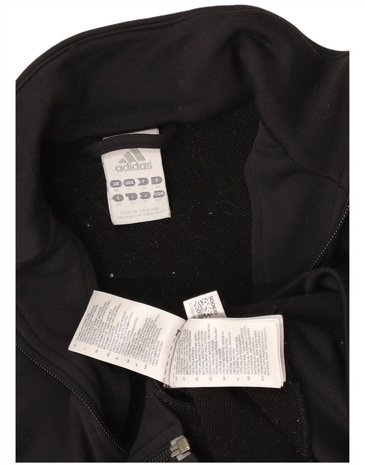 Jachetă de trening pentru femei Adidas UK 10 Poliester negru mic