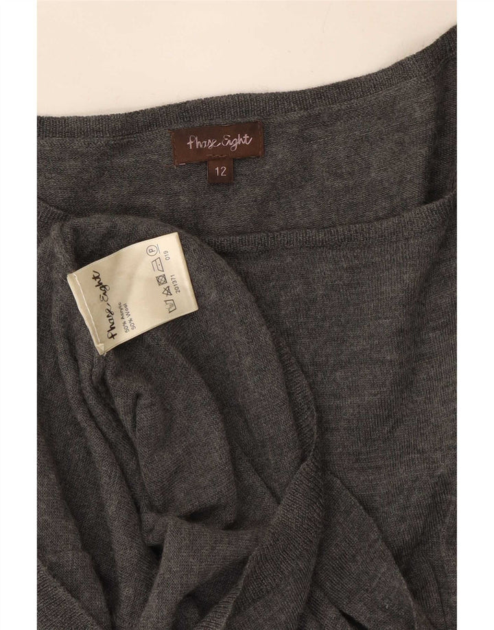 Rochie jumper cu mâneci scurte pentru femei Phase Eight UK 12, gri mediu
