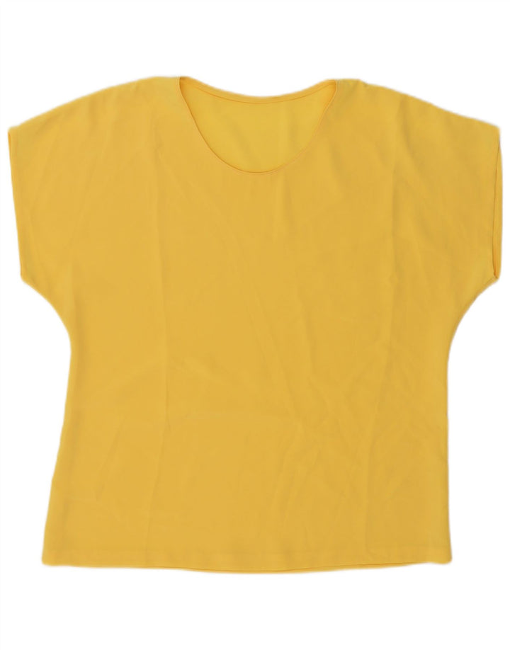 Bluză Vintage pentru femei UK 20 2XL Galben