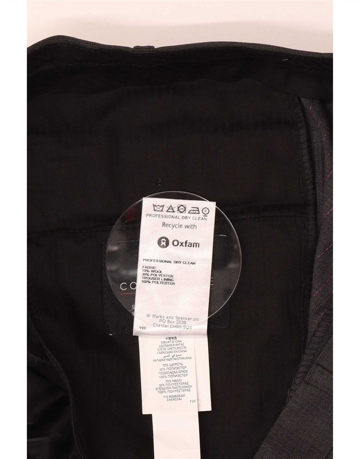 Marks & Spencer Pantaloni drepți pentru bărbați L40 L33 Lână gri