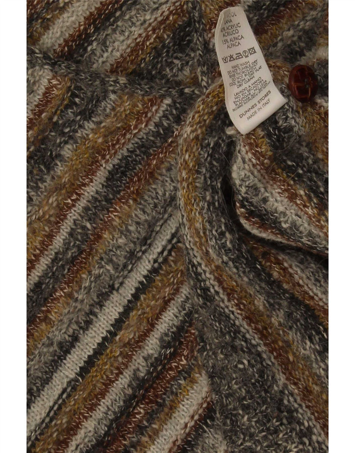 Cardigan St. Bernard pentru bărbați, fără mâneci, cu dungi mari, multicolore