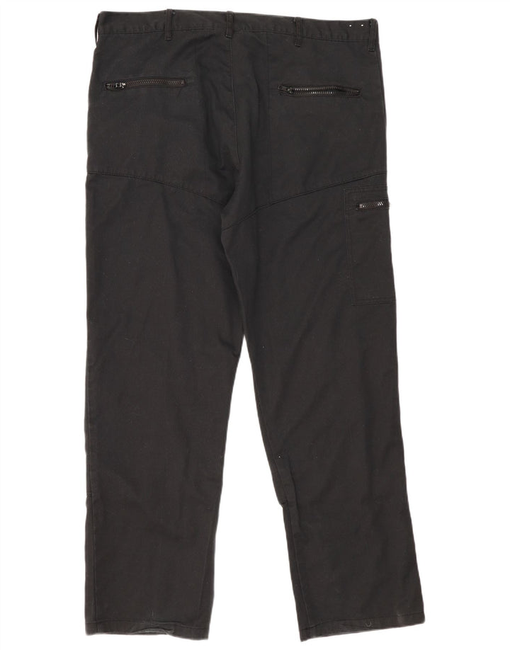 Pantaloni cargo dritti pentru bărbați Dickies W38 L31 poliester negru