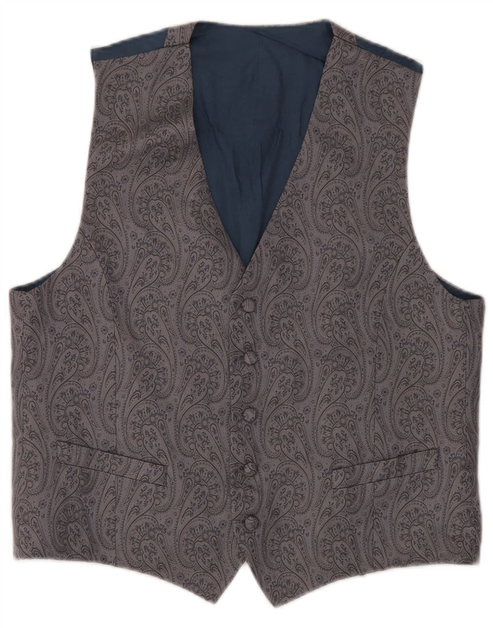 Vestă Vintage pentru bărbați Mic Gri Paisley