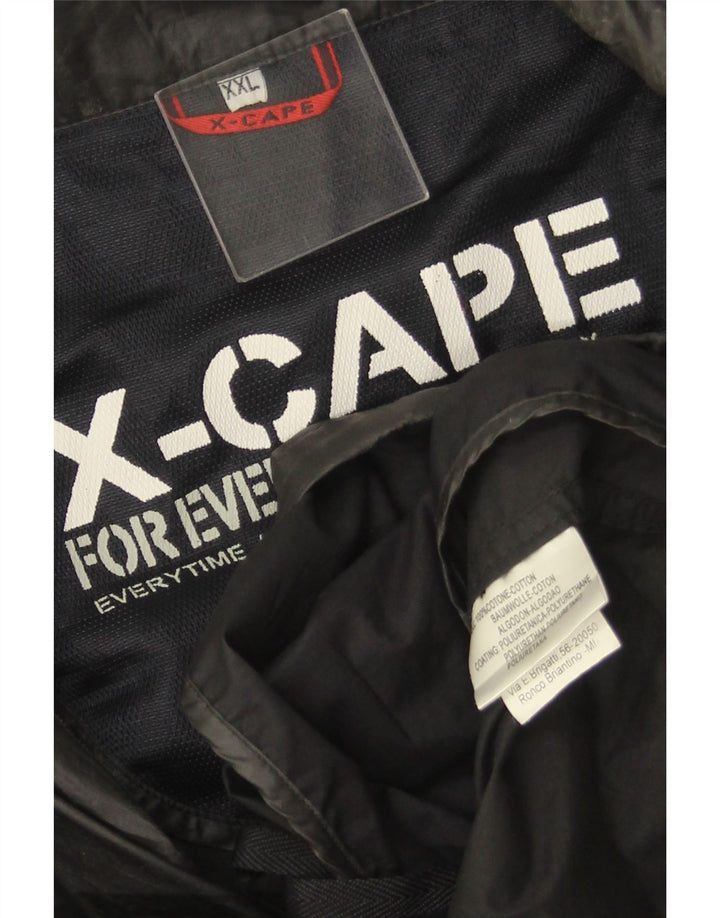 Jachetă X-CAPE pentru bărbați, UK 44 2XL, bumbac negru