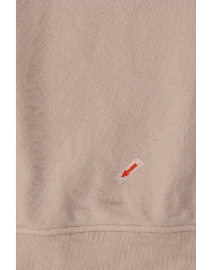 Pulover supradimensionat pentru femei Adidas UK 10 Bumbac alb mic