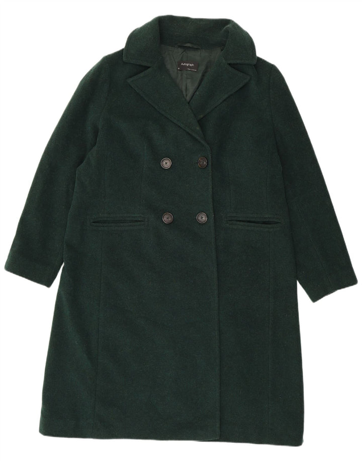 Palton dublu pentru femei Marks & Spencer UK 20 2XL Lână verde