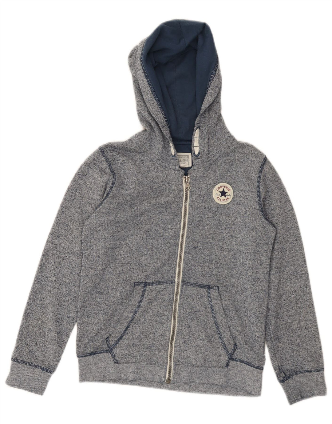 Pulover CONVERSE pentru băieți All Star, cu fermoar, 5-6 ani, bumbac cu pete albastre