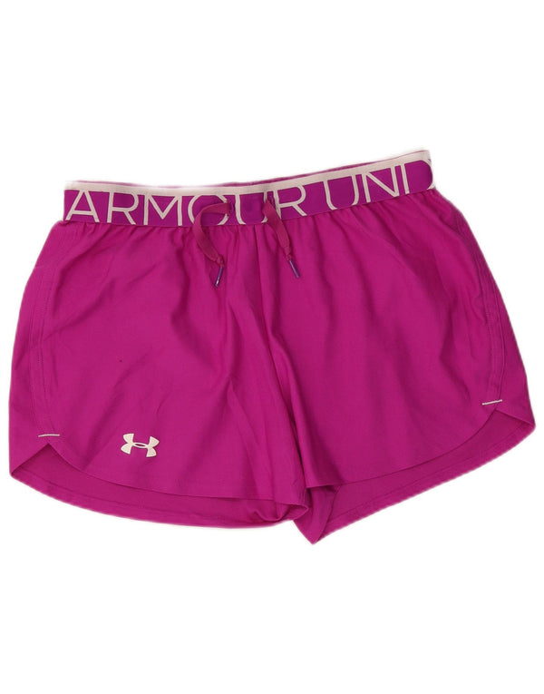 Pantaloni scurti sport Under Armour pentru femei Heat Gear Graphic UK 10 Small Pink