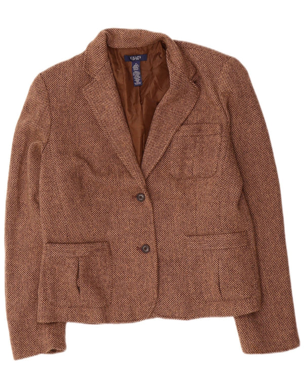 Jachetă Blazer pentru femei Chaps cu 2 nasturi US 16 2XL maro viscoză