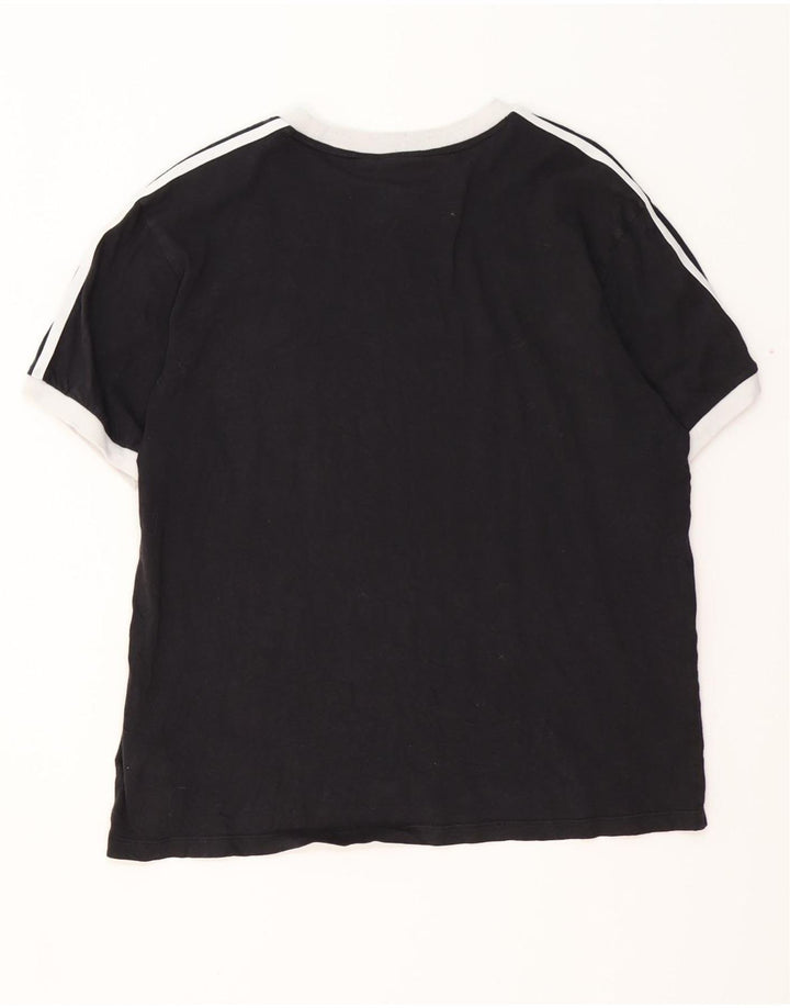 Tricou ADIDAS pentru femei, Marea Britanie 16/18, bumbac negru mare