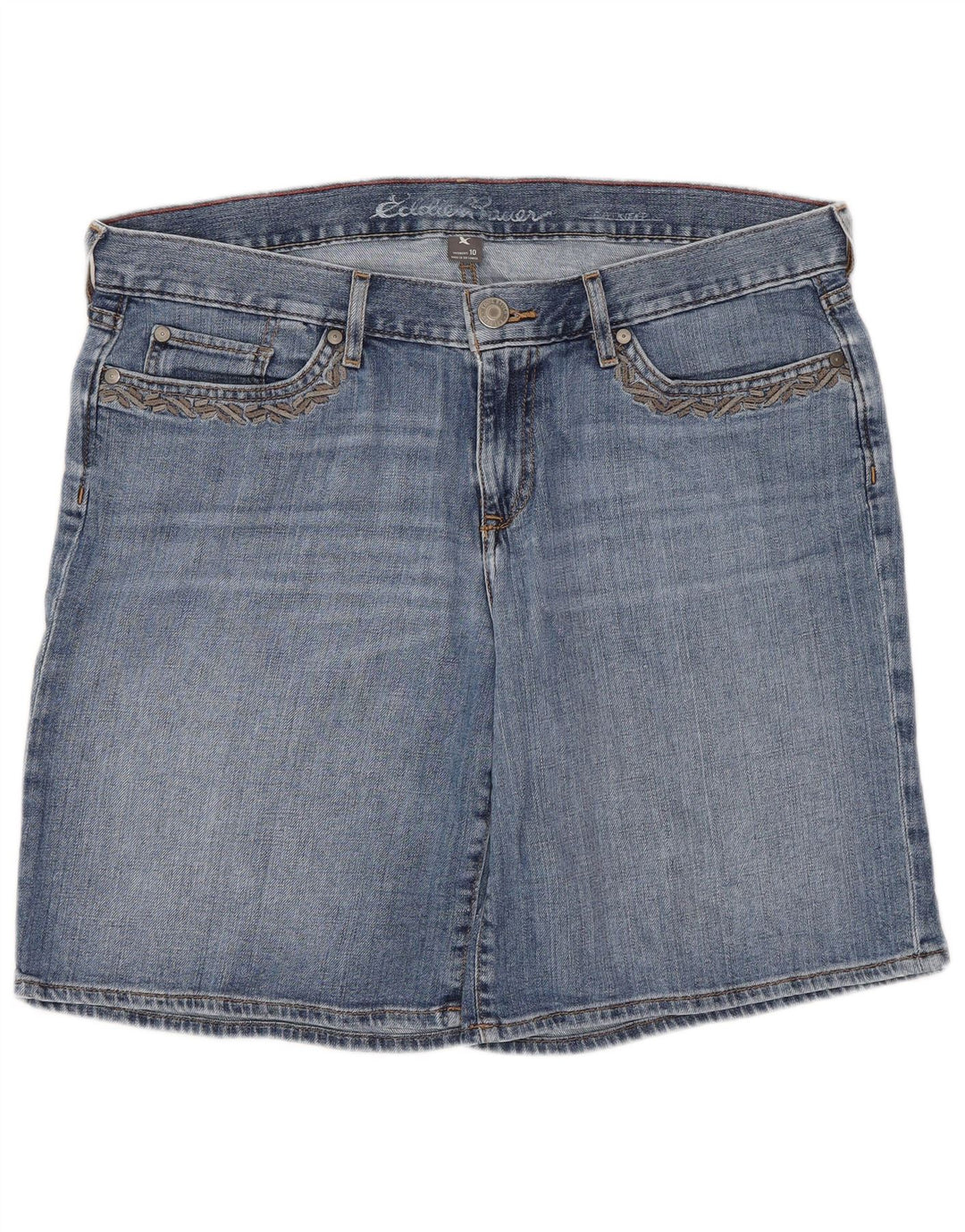 Pantaloni scurți din blugi pentru femei Eddie Bauer US 12 Large W34 Blue Bumbac
