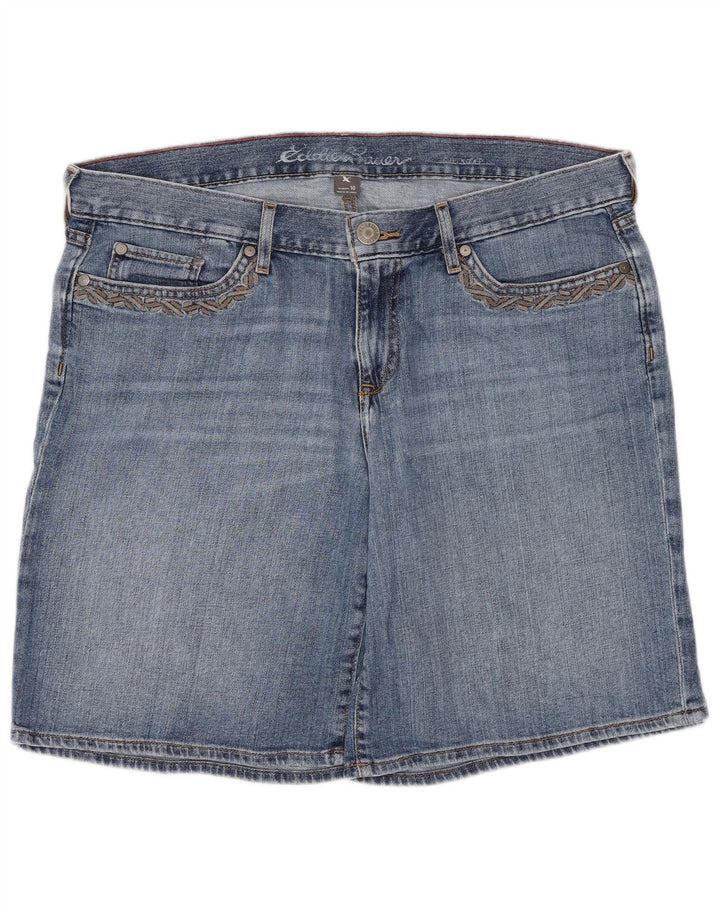 Pantaloni scurți din blugi pentru femei Eddie Bauer US 12 Large W34 Blue Bumbac