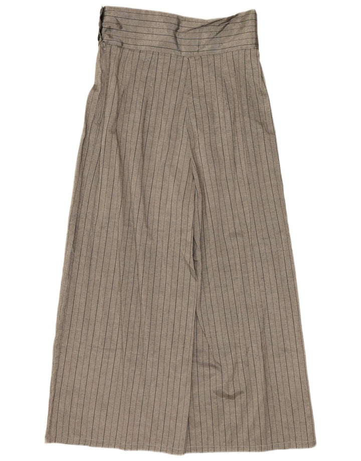 Pantaloni tăiați vintage pentru femei IT 44 Medium W28 L23 Poliester gri