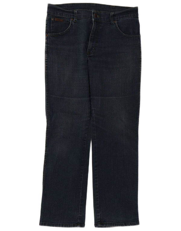 Blugi drepte stretch pentru bărbați Wrangler Texas W32 L30 bumbac bleumarin