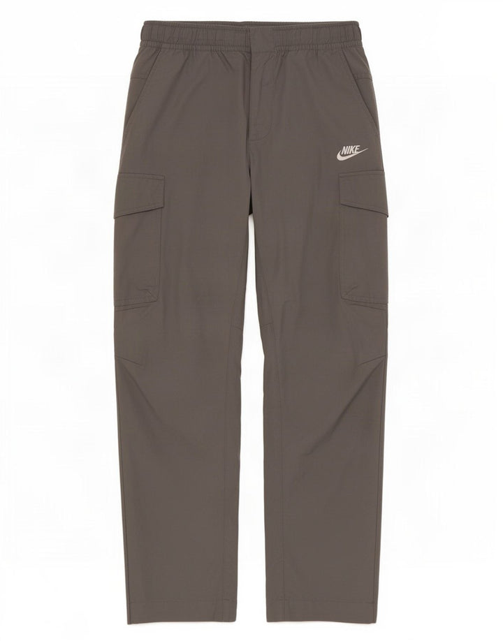 Pantaloni cargo drepti pentru bărbați Nike, medii W30 L27, bumbac gri