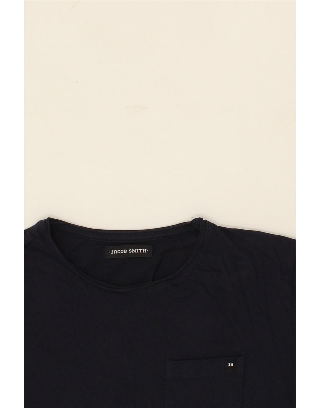 VINTAGE Mens T-Shirt Top Small Navy Blue Cotton Vintage Vintage and Second-Hand Vintage from Messina Hembry 