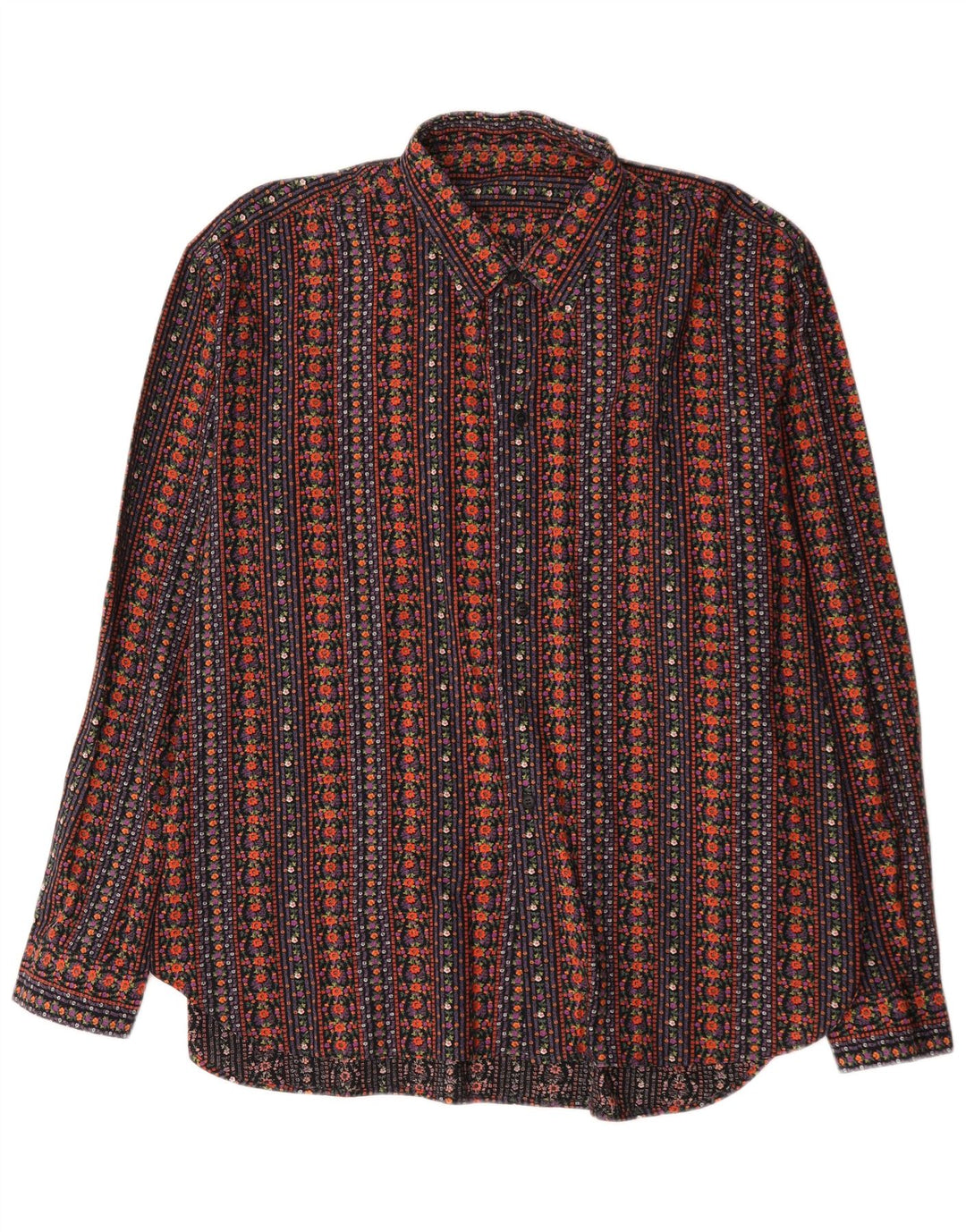 Cămașă Vintage pentru bărbați XL Multicolor Geometric