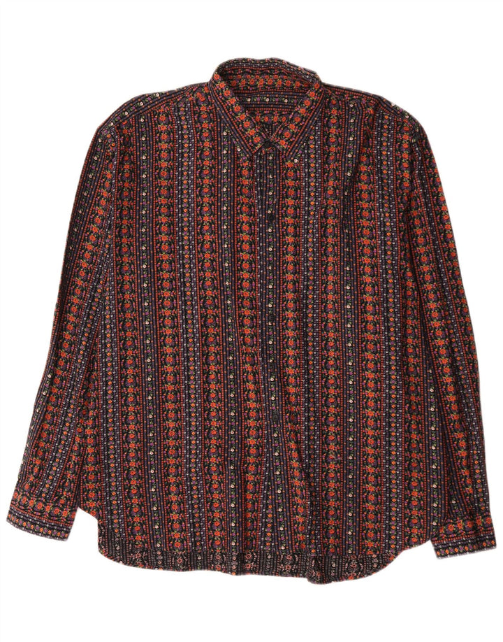 Cămașă Vintage pentru bărbați XL Multicolor Geometric