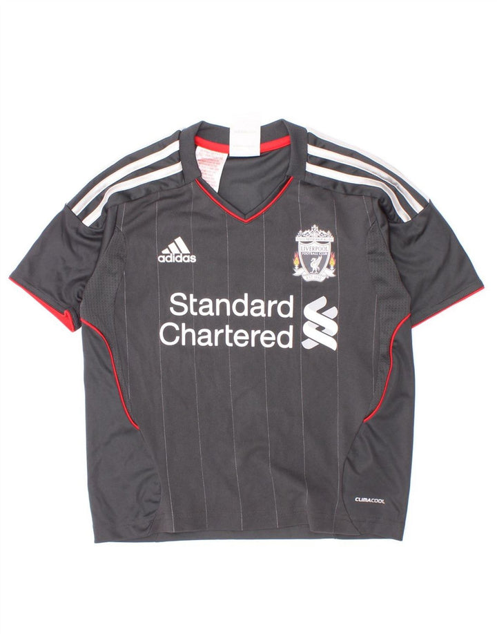 Tricou grafic Liverpool pentru băieți Adidas Top 5-6 ani poliester gri