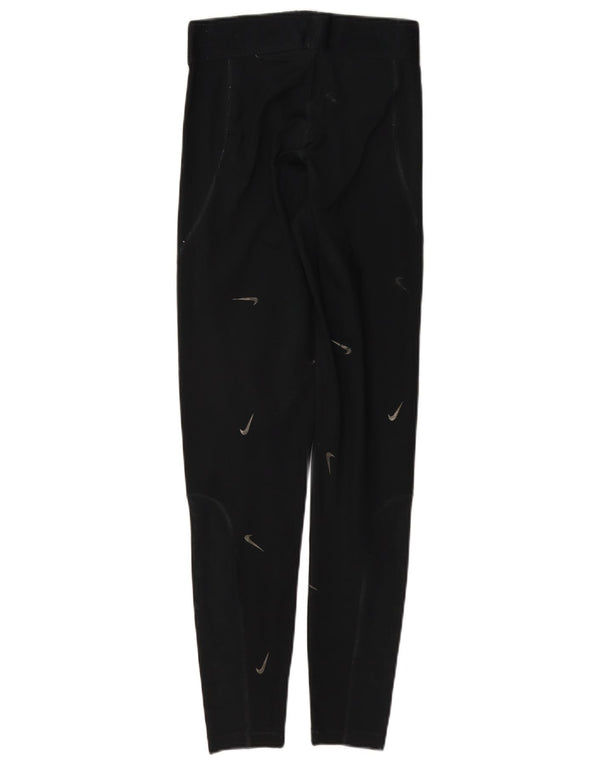 Leggings grafic Nike pentru femei UK 10 Poliester negru mic