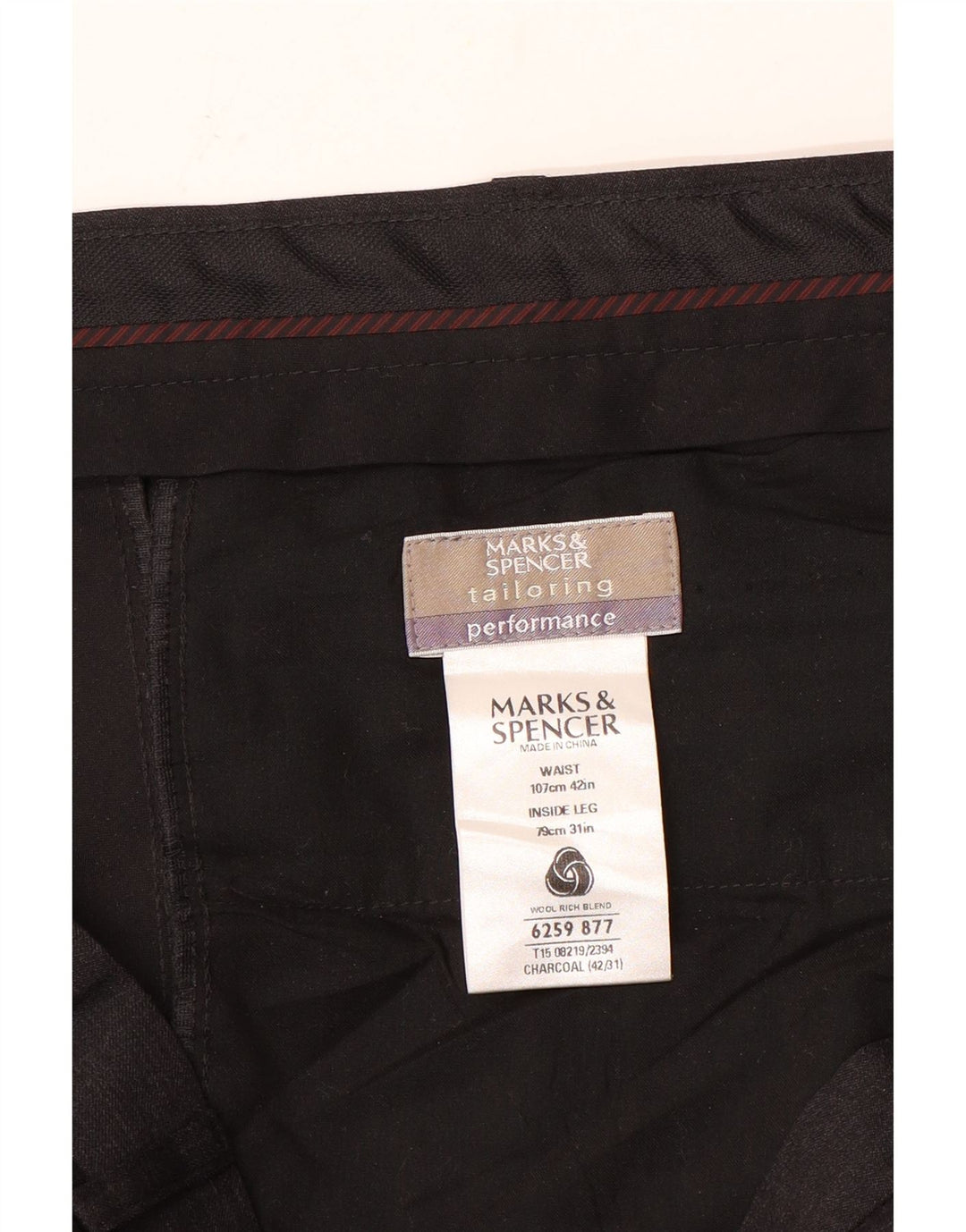 Pantaloni de costum drept bărbați Marks & Spencer Mărimea 42 W42 L31 gri