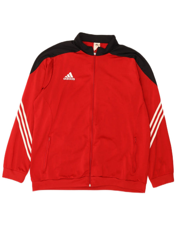 Jachetă de trening pentru bărbați Adidas, 2XL, roșu, poliester color bloc