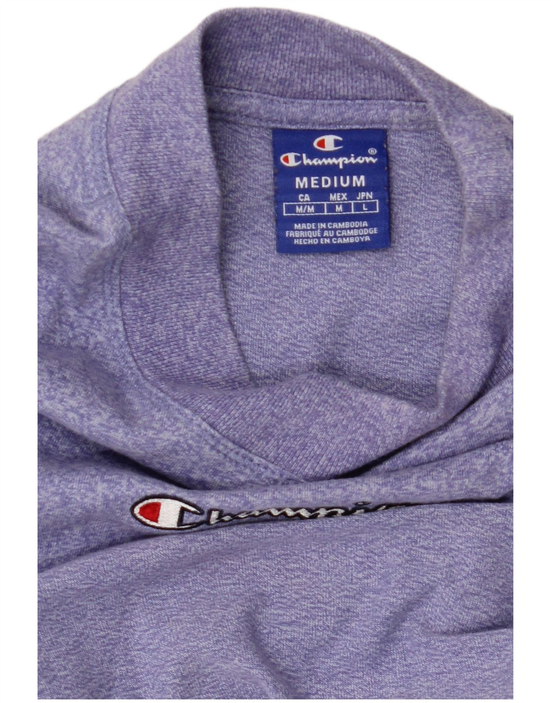 Tricou grafic pentru femei CHAMPION Top UK 12 Medium Purple Flecked