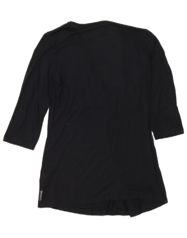 Armani Jeans Femei Top mânecă 3/4 EU 38 Medium Black Viscose