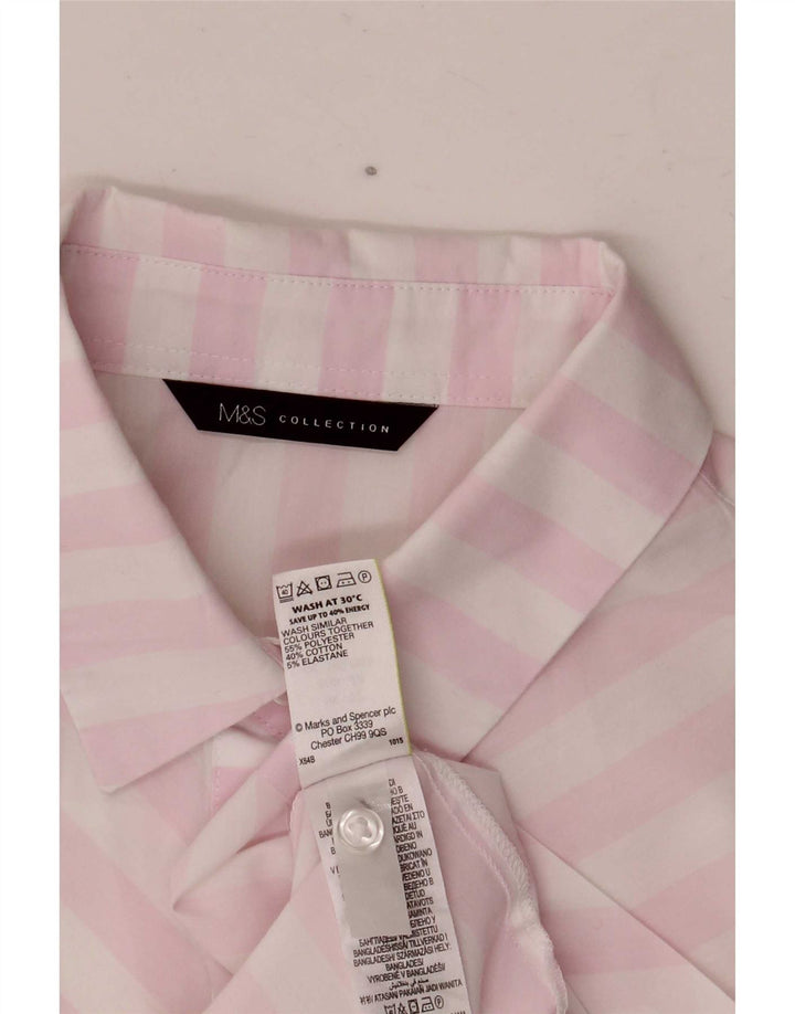 Cămașă cu mânecă scurtă pentru femei Marks & Spencer UK 12 Medium White Dunge